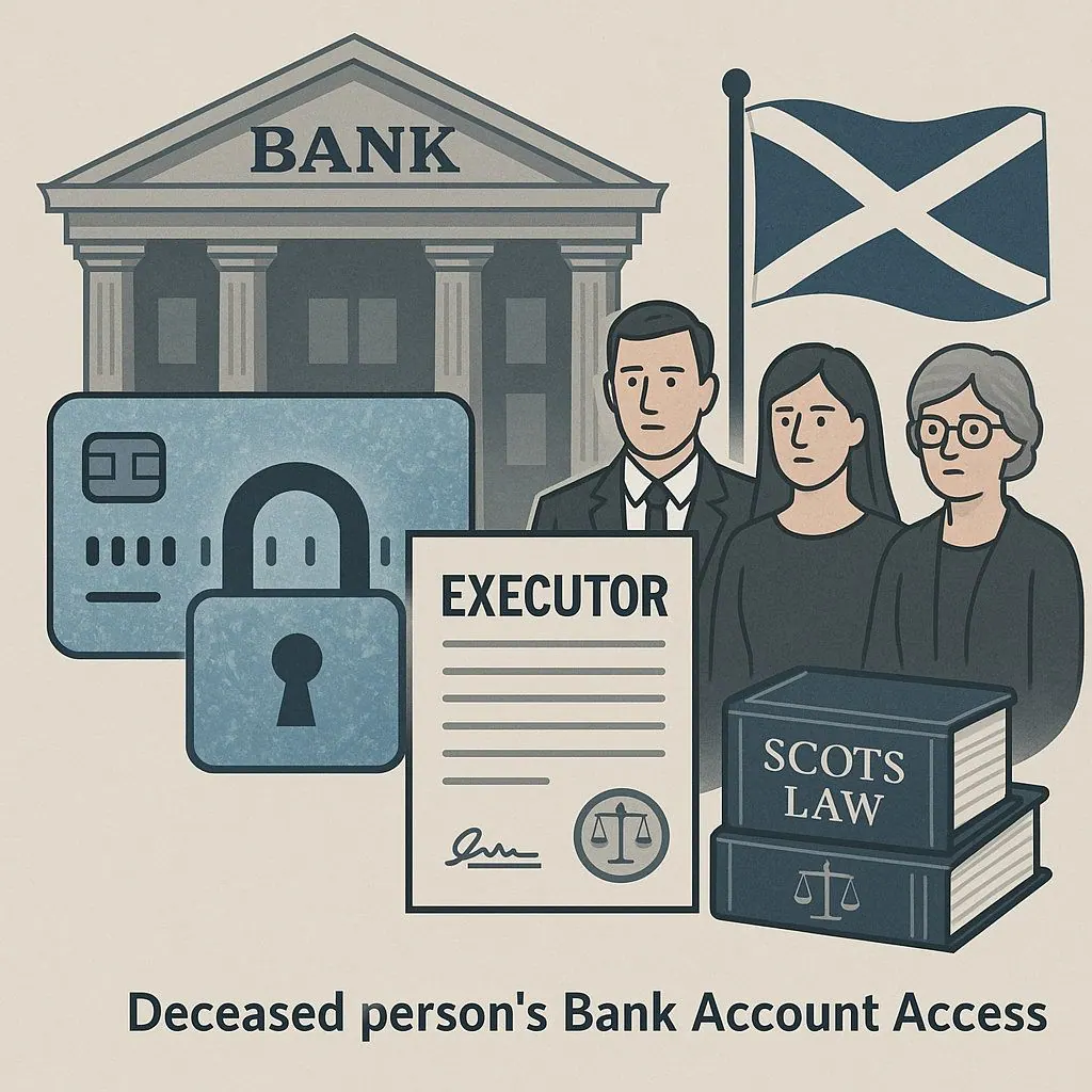 Can next of kin withdraw money from deceased persons bank account scotland